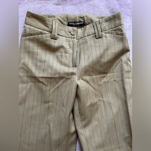 Dolce & Gabbana Cotton Twill Pinstripe Pants